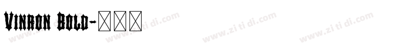 Vinron Bold字体转换